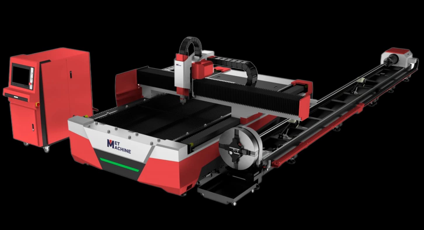 Оптоволоконный лазер с модулем резки трубы MetMachine LCM-3015B6 Master 3000W