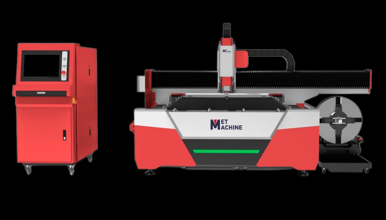 Оптоволоконный лазер с модулем резки трубы MetMachine LCM-3015B6 Master 3000W — фото 3